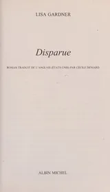 Cover of Disparue
