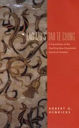 Cover of Lao Tzu's  <I>Tao Te Ching</I>