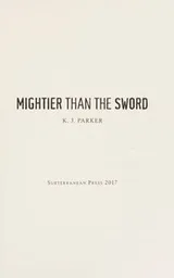 Cover of Mightier than the sword