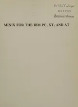 Cover of Minix for the IBM Pc, Xt, and at Reference Manual
