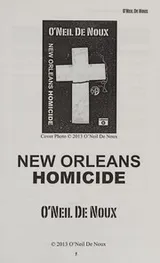 Cover of New Orleans Homicide