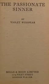 Cover of The Passionate Sinner