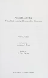 Cover of Pastoral Leadership