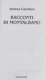 Cover of Racconti di Montalbano