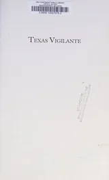 Cover of Texas Vigilante
