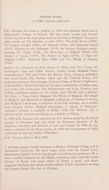 Cover of A Town Called Malgudi