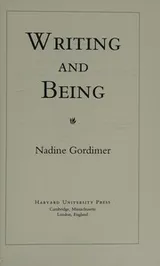 Cover of Writing and being
