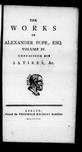 Cover of Satires &c.