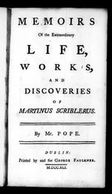 Cover of Memoirs of the extraordinary life, works, and discoveries of Martinus Scriblerus