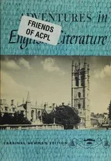 Cover of Adventures in english literature -- Cardinal Newman edition