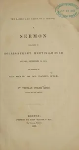 Cover of The losses and gains of a church