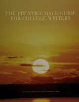 Cover of The Prentice Hall guide for college writers -- a custom edition for Ivy Tech Community College