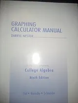 Cover of Graphing Calculator Manual [to Accompany] College Algebra