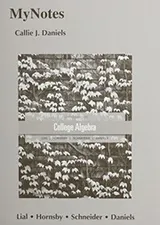 Cover of MyNotes for College Algebra