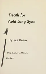 Cover of Death for auld lang syne
