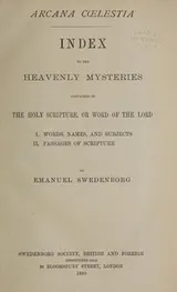 Cover of Index to the heavenly mysteries