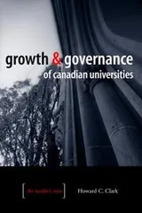 Cover of Growth and governance of Canadian universities