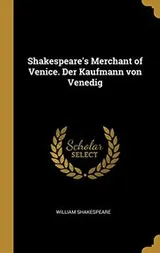 Cover of Shakespeare's Merchant of Venice. der Kaufmann Von Venedig