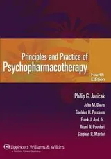 Cover of Principles and practice of psychopharmacotherapy