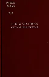 Cover of The watchman and other poems