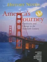 Cover of America's Journey Continuity and Change in the Twentieth Century History Notes