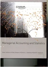 Cover of Managerial Accounting and Statistics