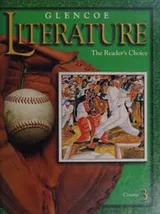 Cover of Glencoe literature--the reader's choice--course 3