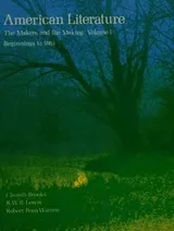 Cover of American literature; the makers and the making--Volume I