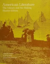 Cover of American literature, the makers and the making--shorter edition