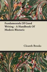 Cover of Fundamentals of good writing