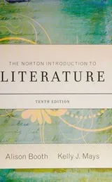 Cover of The Norton Introduction to Literature--tenth edition