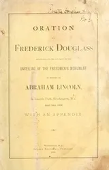 Cover of Oration by Frederick Douglass