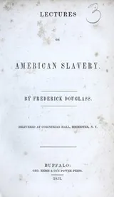 Cover of Lectures on American slavery