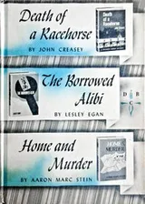 Cover of Death of a racehorse; The borrowed alibi; Home and murder