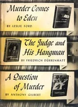 Cover of Murder comes to Eden; The judge and his hangman; A question of murder