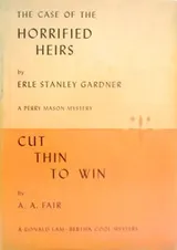 Cover of The Case of the Horrified Heirs; Cut Thin to Win