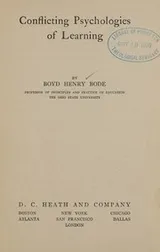 Cover of Conflicting psychologies of learning