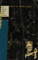 Cover of The Achievement of Robert Lowell