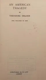 Cover of An American tragedy