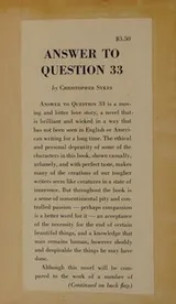 Cover of Answer to question 33