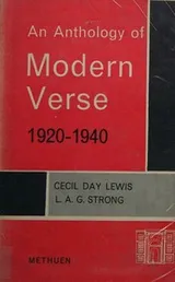 Cover of An anthology of modern verse, 1920-1940