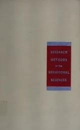 Cover of Research Methods in the Behaviorial Sciences