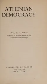 Cover of Athenian Democracy