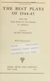 Cover of The Best Plays 1944-1945 (in Original Dust Jacket)