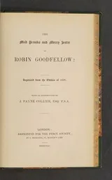 Cover of The Mad Pranks and Merry Jests of Robin Goodfellow