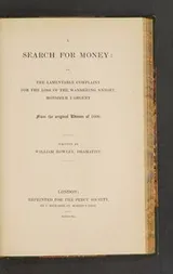 Cover of A search for money
