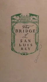 Cover of The bridge of San Luis Rey