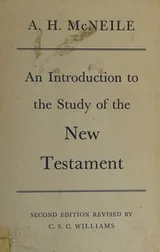 Cover of Introduction to the Study of the New Testament