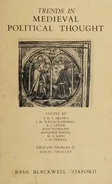 Cover of Trends in medieval political thought