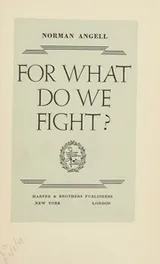 Cover of For what do we fight?